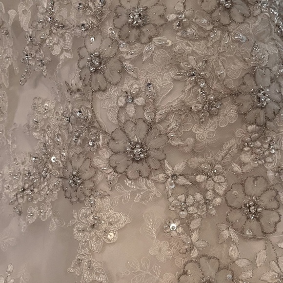 Allure Bridal C150 Mermaid Wedding Dress with Lace,Swarovski Crystals and Train - Picture 14 of 16